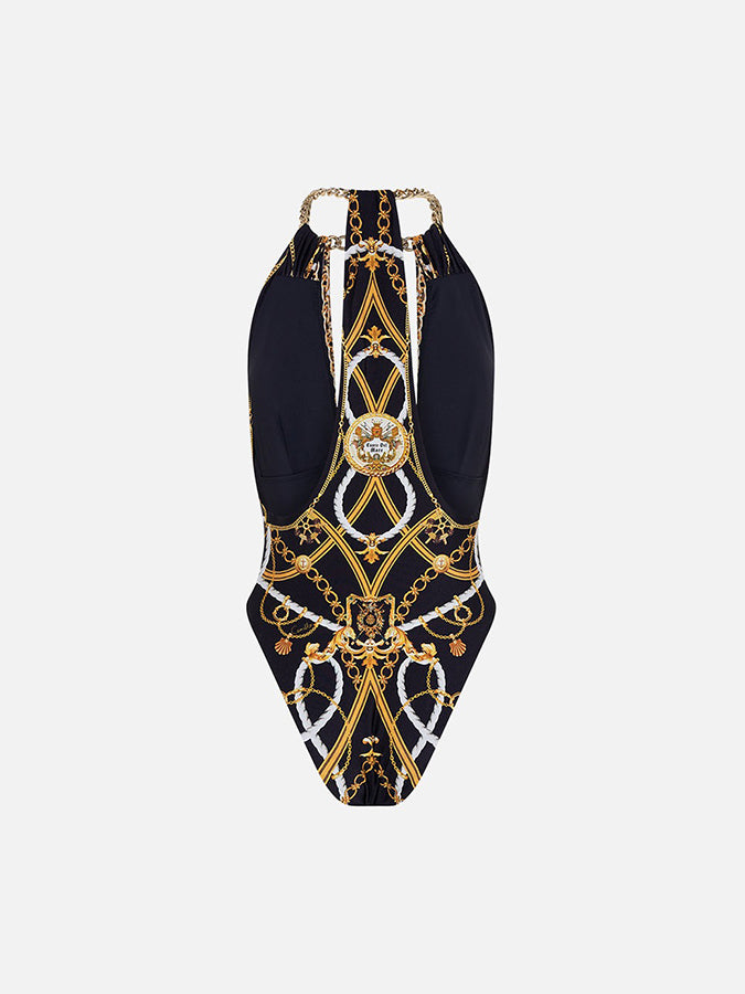 Printed One Piece and Pants Swimwear