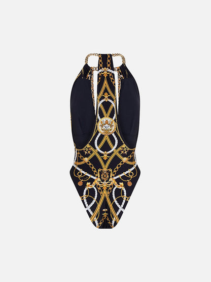 Printed One Piece and Pants Swimwear