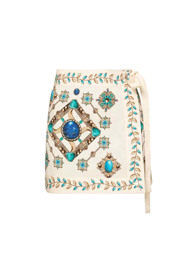 Jewelry Printed Bikini and Skirt or Pants