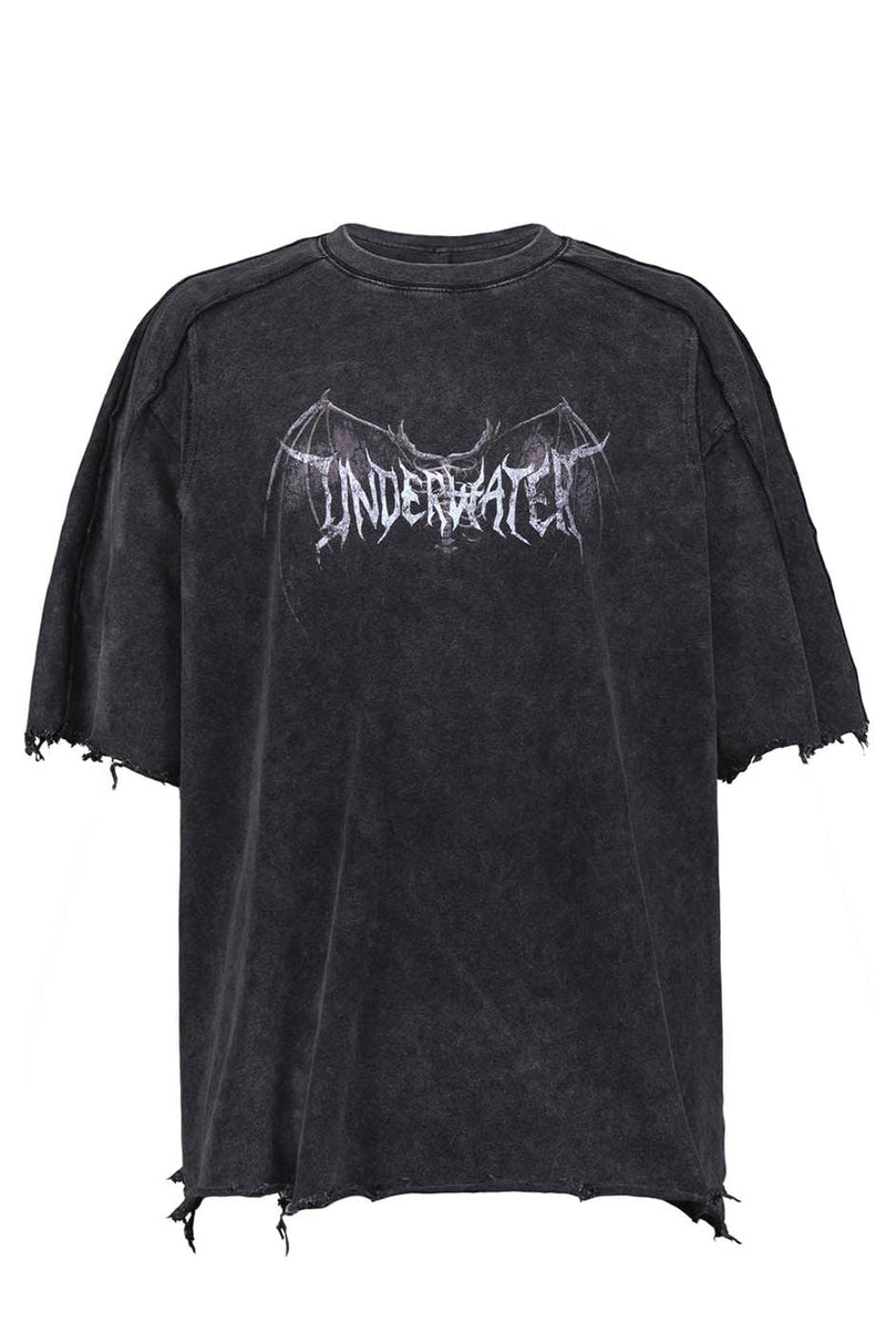 Raw Edge Gothic Washed T-shirt