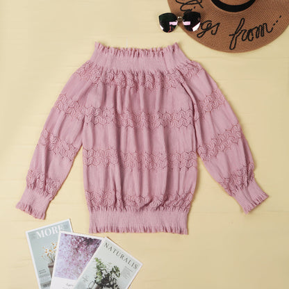 Flounce Design Dusty Blouse (7 Colors)
