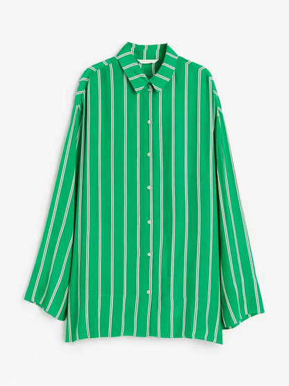 Green Long Sleeves Shirt and Pants Sets