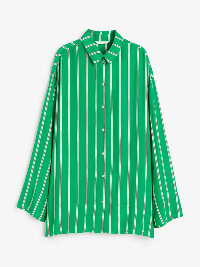 Green Long Sleeves Shirt and Pants Sets