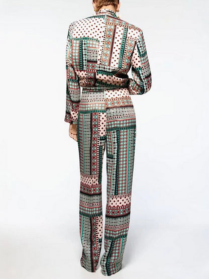 Printed Blazer and Pants Sets