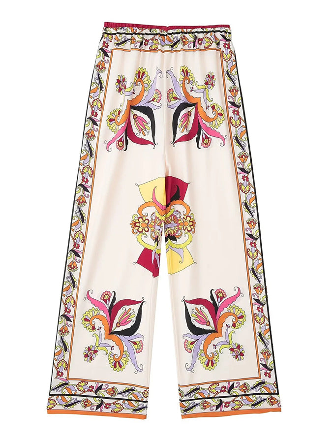 Printed Long Sleeves Shirt and Pants Sets
