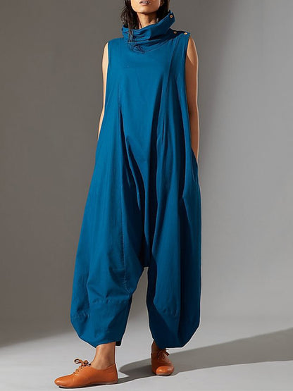 Sleeveless Loose Jumpsuits