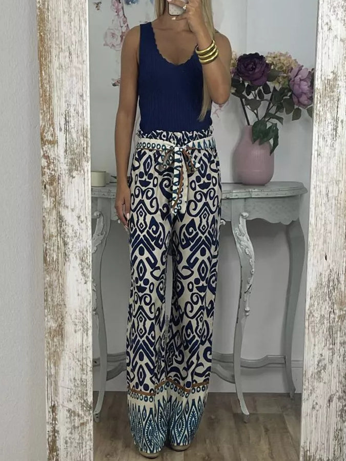 Geometric Printed Pants