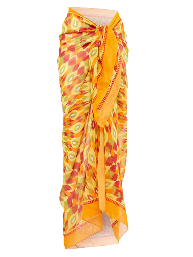 Graphic Printed One Piece Swimsuit and Skirt