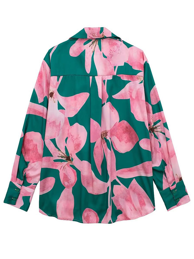 Printed Long Sleeves Shirt and Pants Sets