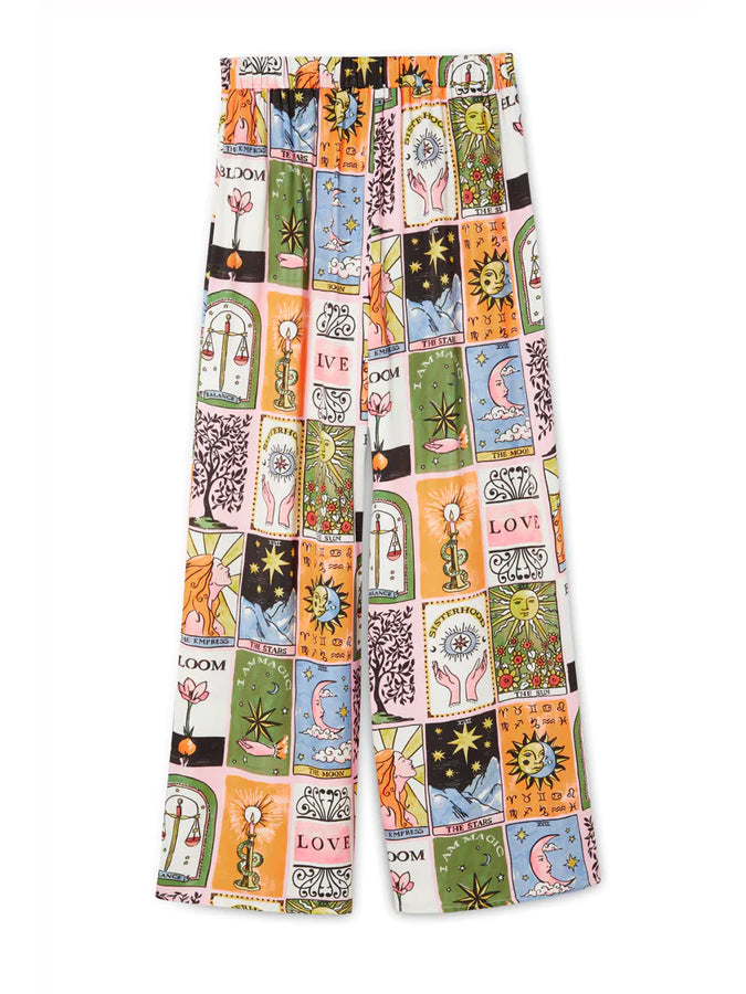 Printed Batwing Sleeves Shirt and Pants Sets