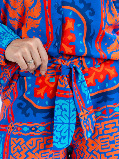 Long Sleeves Printed Shirt and Pants Sets