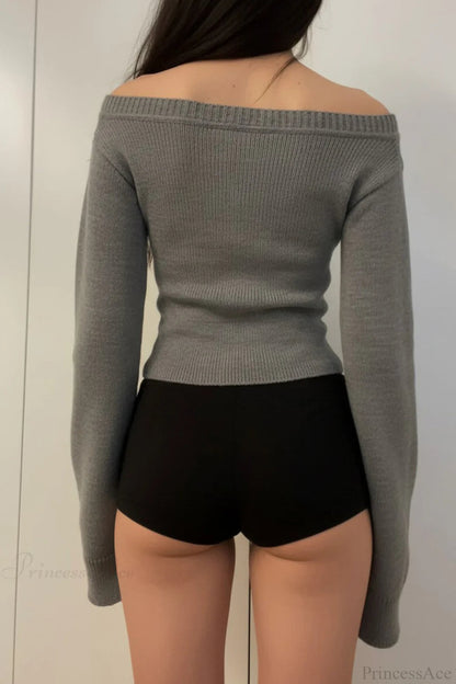 V Neck Slim Knit Sweater