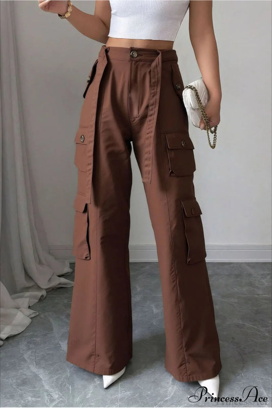 Denim Multi-pocket Cargo Pants