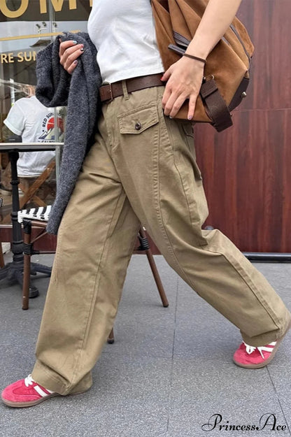 Draped Cuffed Cargo Pants