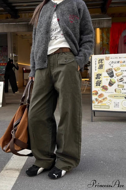 Draped Cuffed Cargo Pants