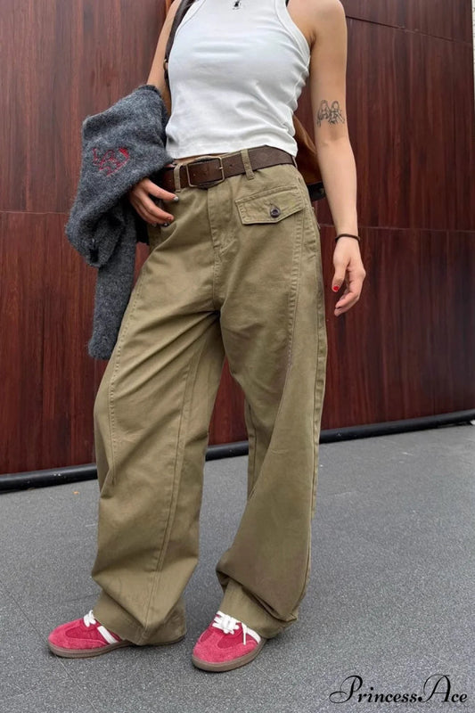 Draped Cuffed Cargo Pants