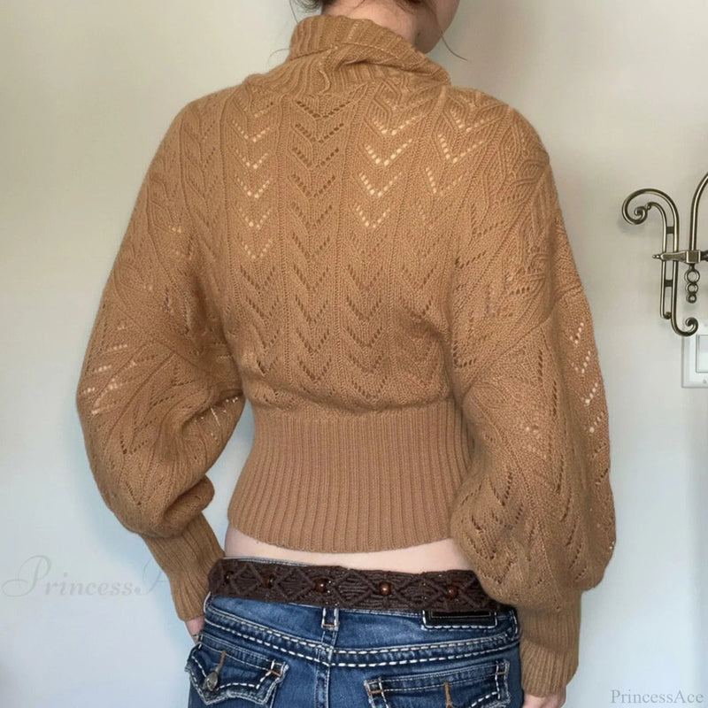 Fitted Slim Turtleneck Sweater