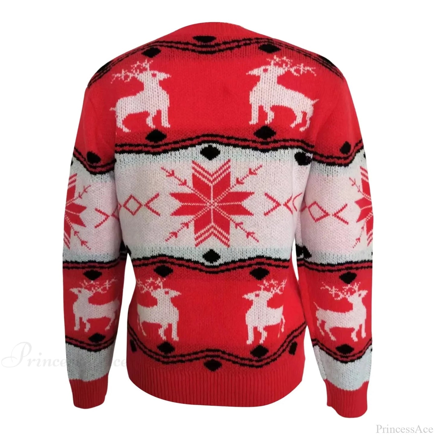 Patchwork Slim Pullover Knit Winter Christmas Sweater