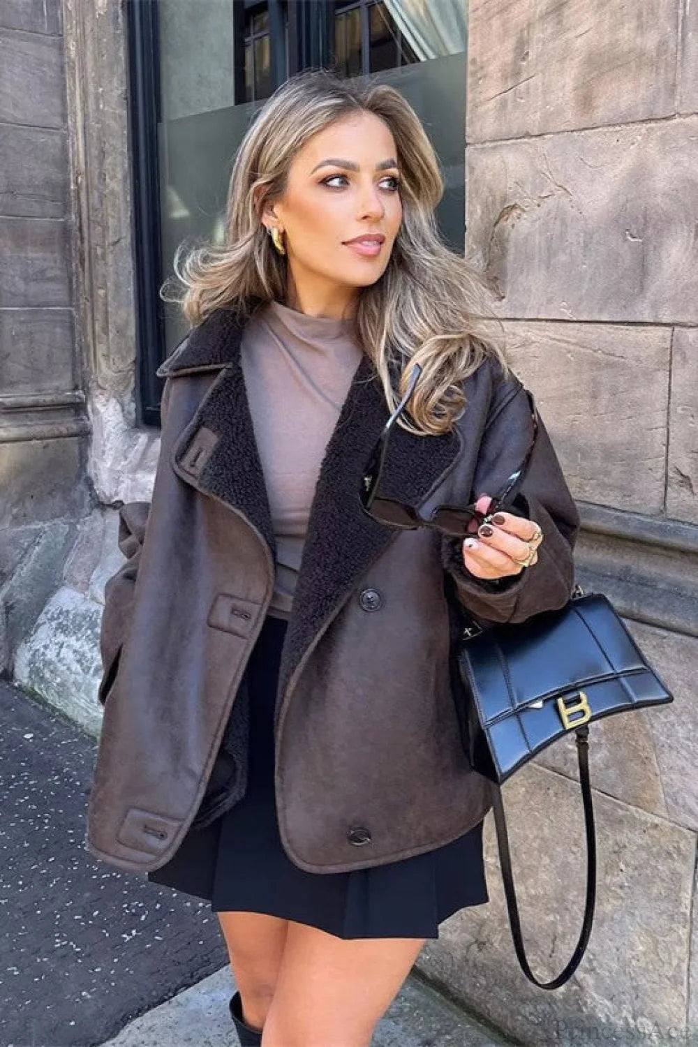 Reversible Fleece Loose Warm Coat