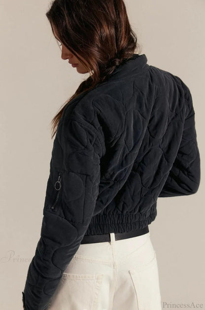 Urban Quilted Stand-collar Coat