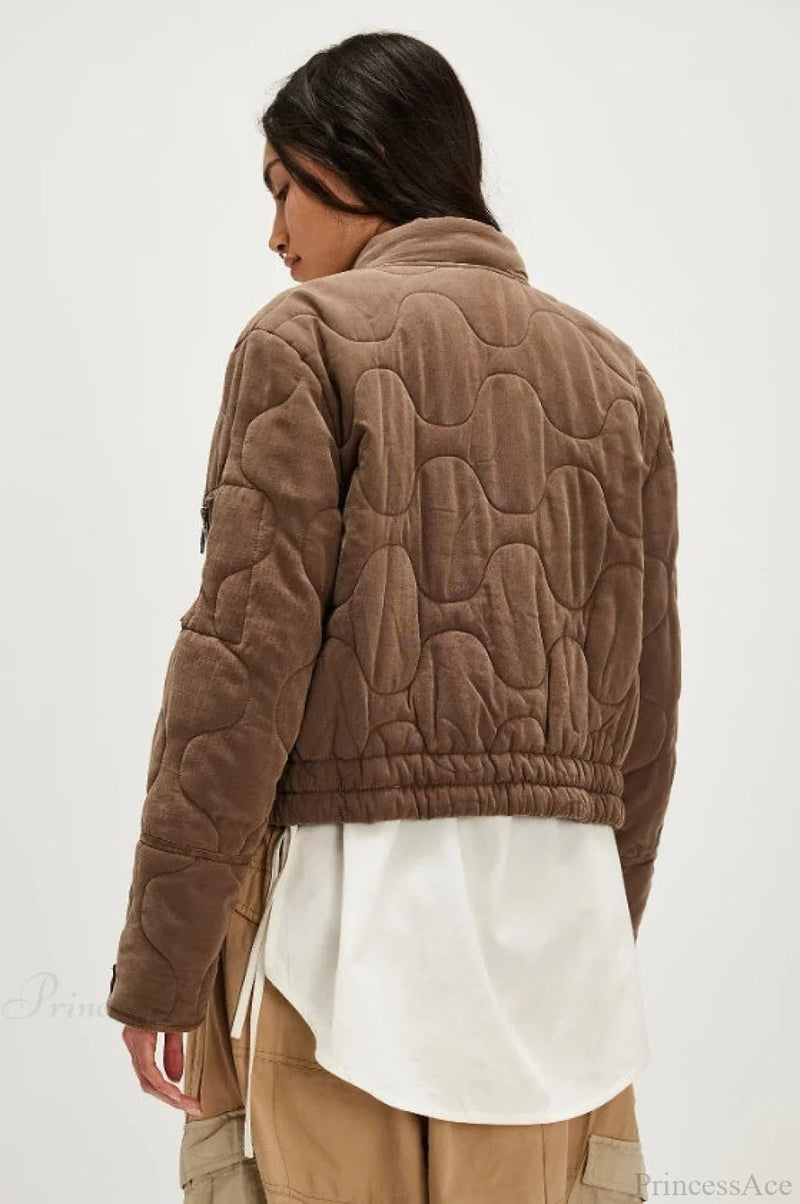 Urban Quilted Stand-collar Coat