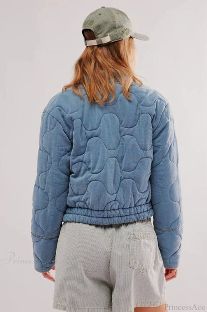 Urban Quilted Stand-collar Coat