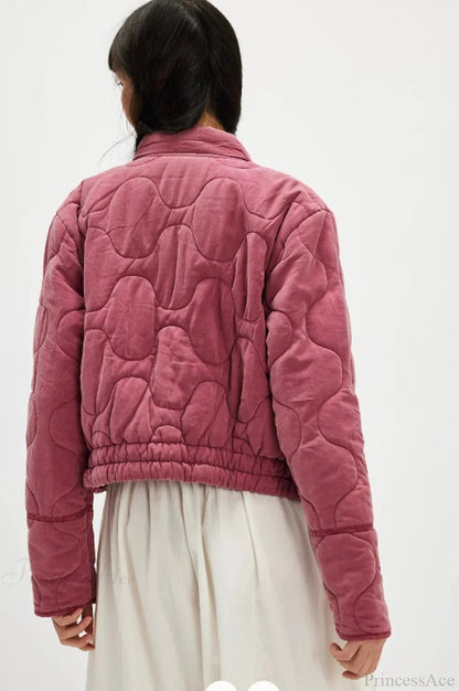 Urban Quilted Stand-collar Coat