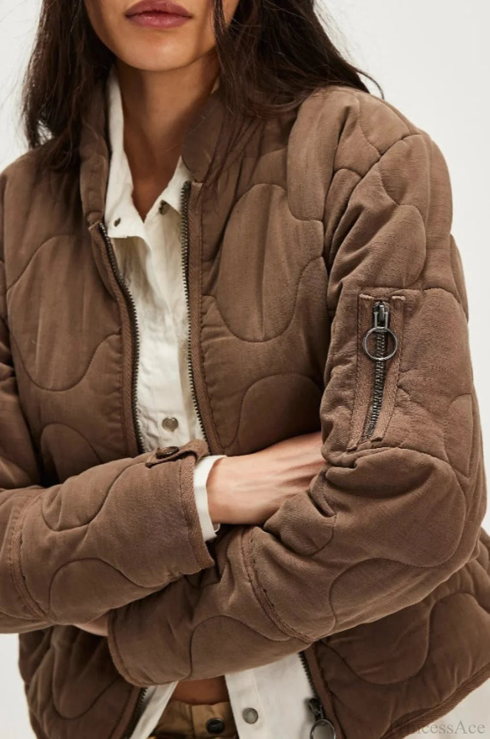 Urban Quilted Stand-collar Coat
