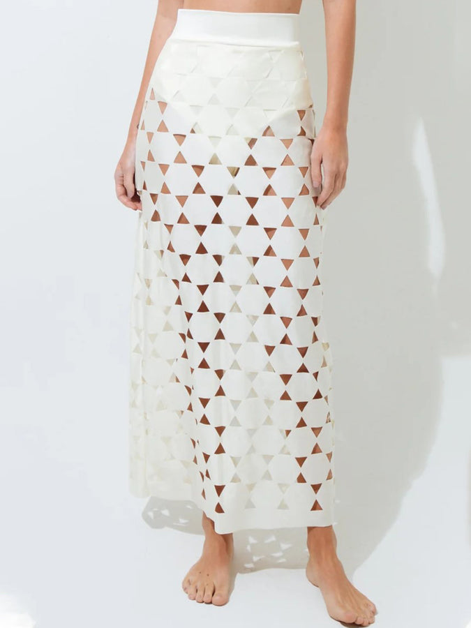 Design Color Bikini Set and Cut-out Skirt