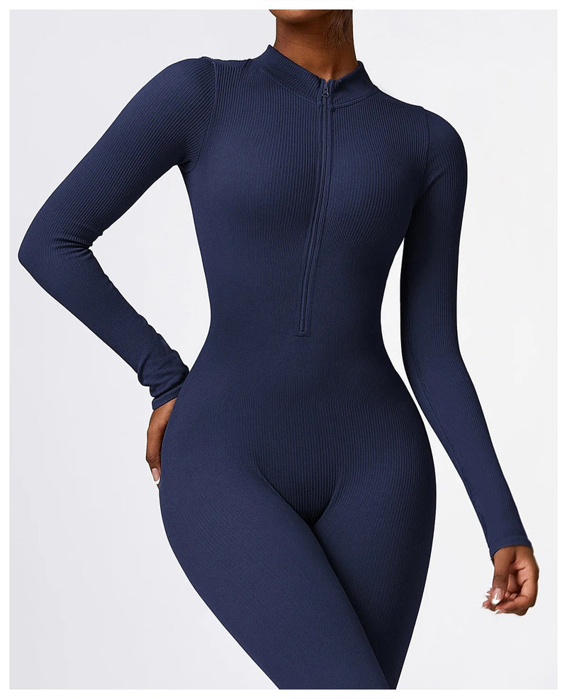 Serena - Zip Up Jumpsuit Long Sleeve
