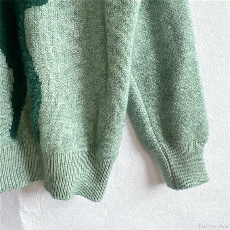 Warm Pullover All Match Soft Knitted Christmas Sweater