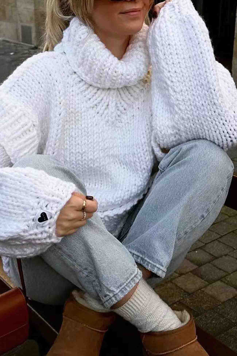 Long Sleeve Cowl Neck Sweater