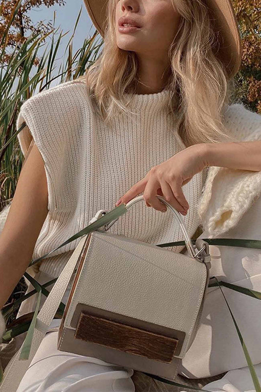 Mock Neck Sleeveless Sweater