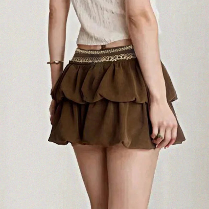 Jacquard Corduroy Retro Skirt