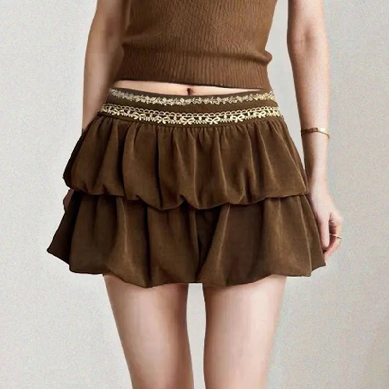 Jacquard Corduroy Retro Skirt