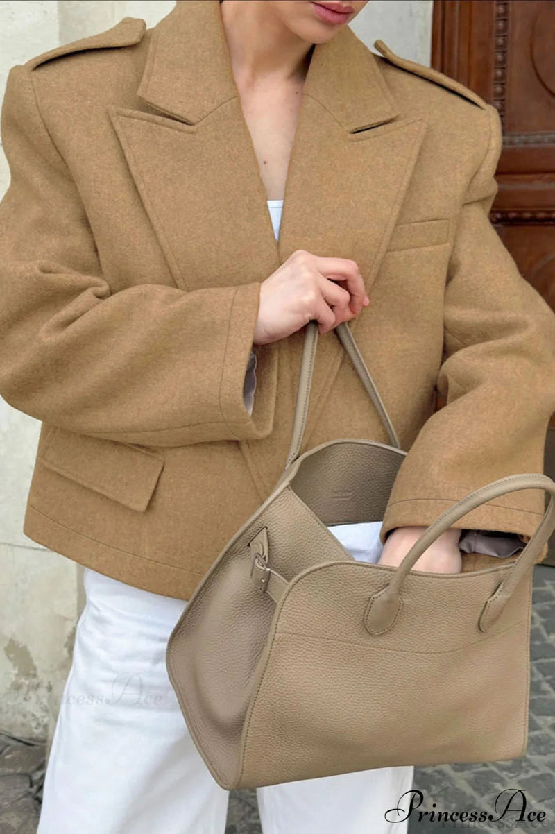Wool Blazer Warm Coat
