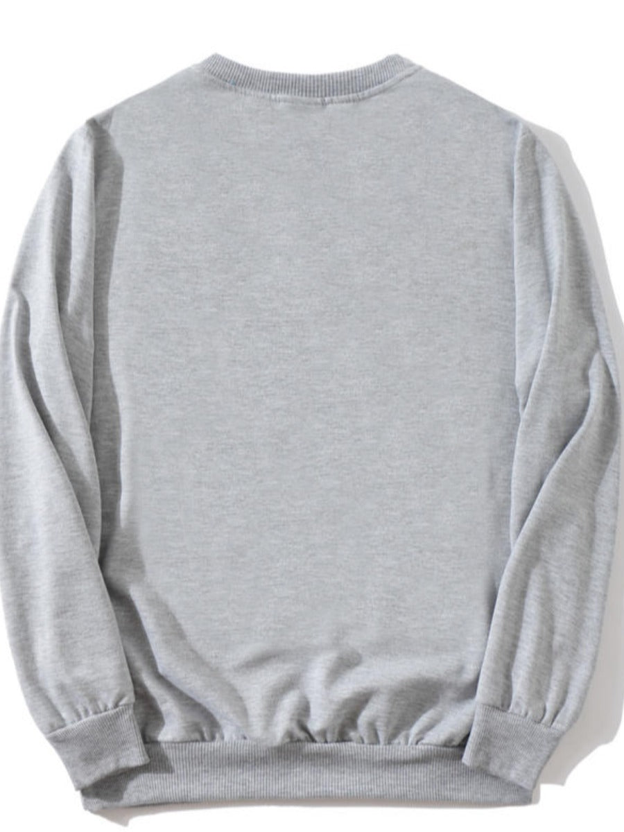 Cartoon Letter Print Sweatshirt Ar7047