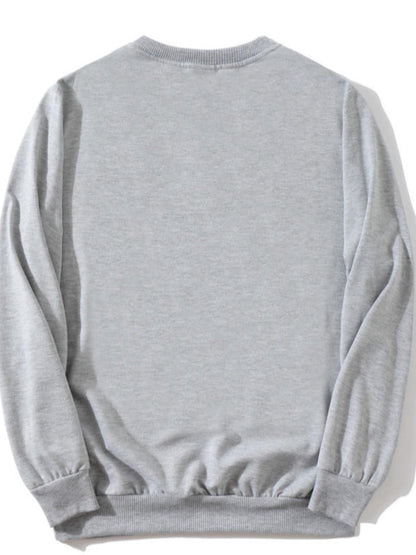 Cartoon Letter Print Sweatshirt Ar7047