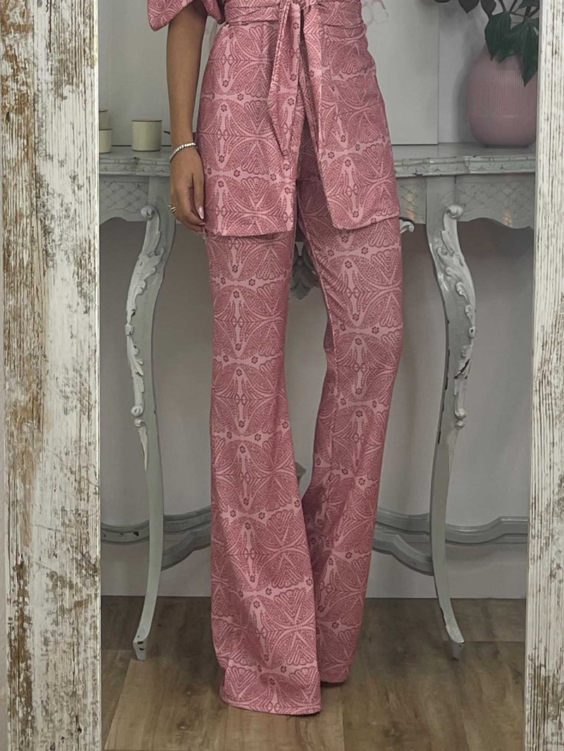 Style Printed Flared Pants
