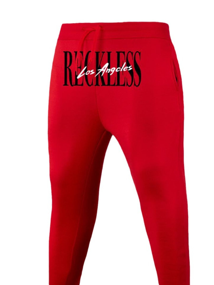 Letter Print Drawstring Sweatpants At9073
